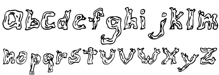 Fire Wood Regular Font LOWERCASE
