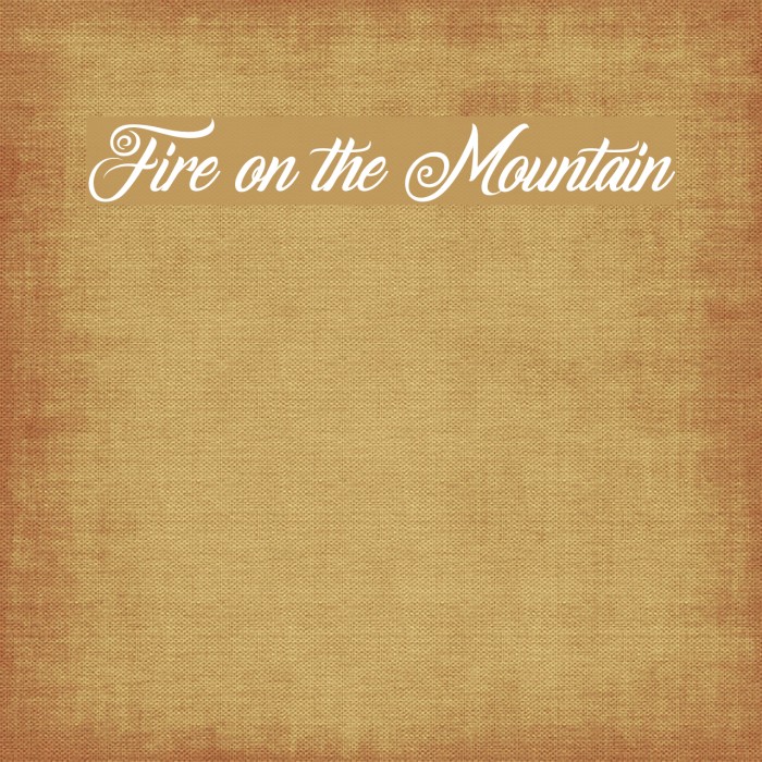 Fire on the Mountain Font examples