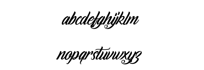 Fire on the Mountain Font LOWERCASE