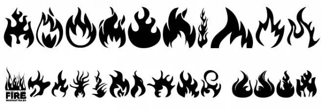 Fire Font OTHER CHARS