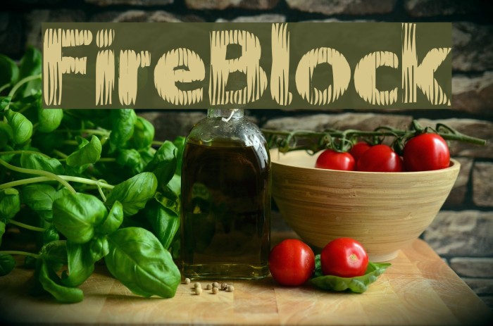 FireBlock Font examples