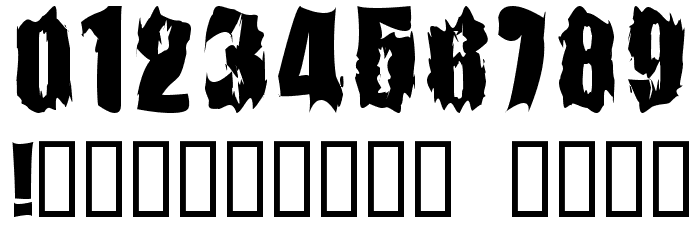 FireBomb Font OTHER CHARS