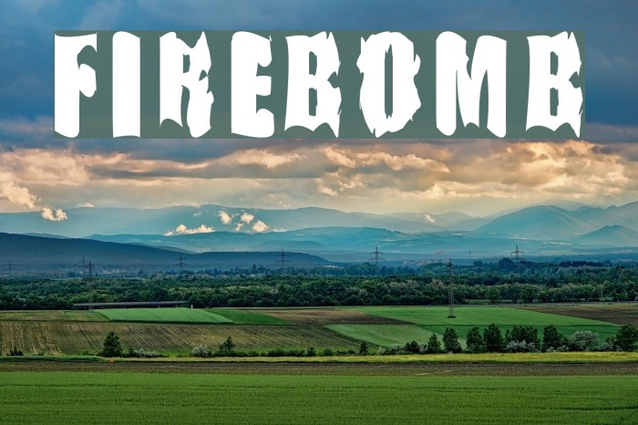 FireBomb Font examples