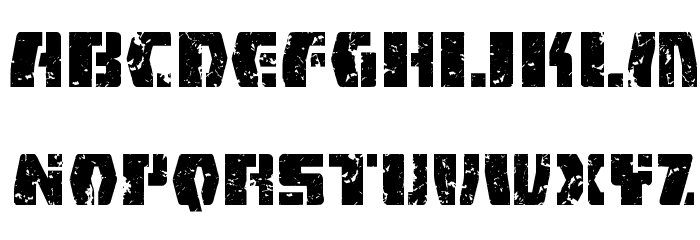 FireFight BB Font LOWERCASE