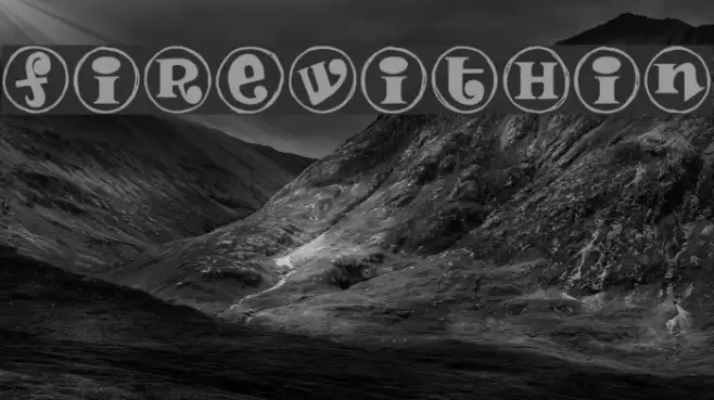FireWithin Font examples
