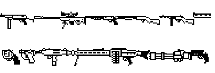 FirearmEncyclope Font LOWERCASE