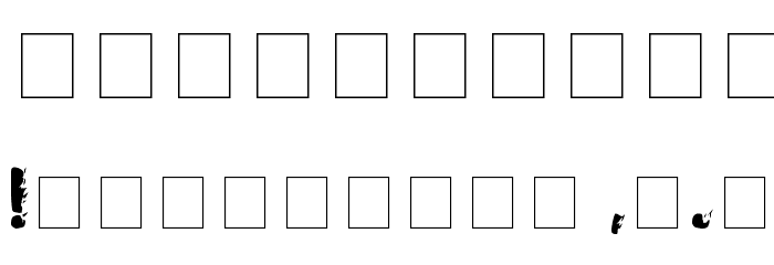 Firebug Caps SSi Font OTHER CHARS