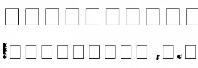 Firebug Caps SSi フォント その他の文字