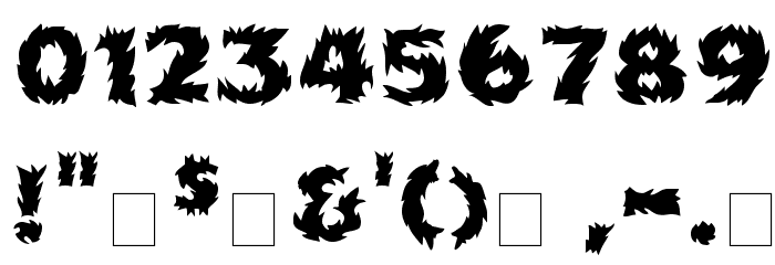 Firecat Medium Font OTHER CHARS