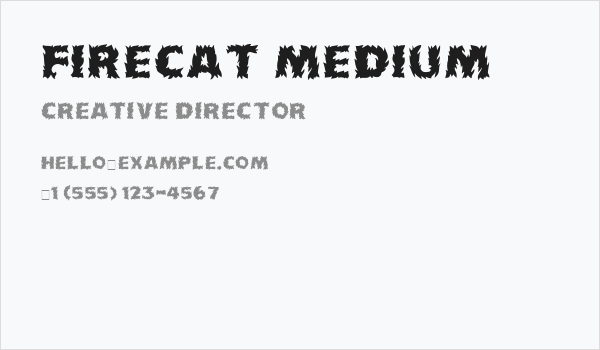 Firecat Medium Business Card