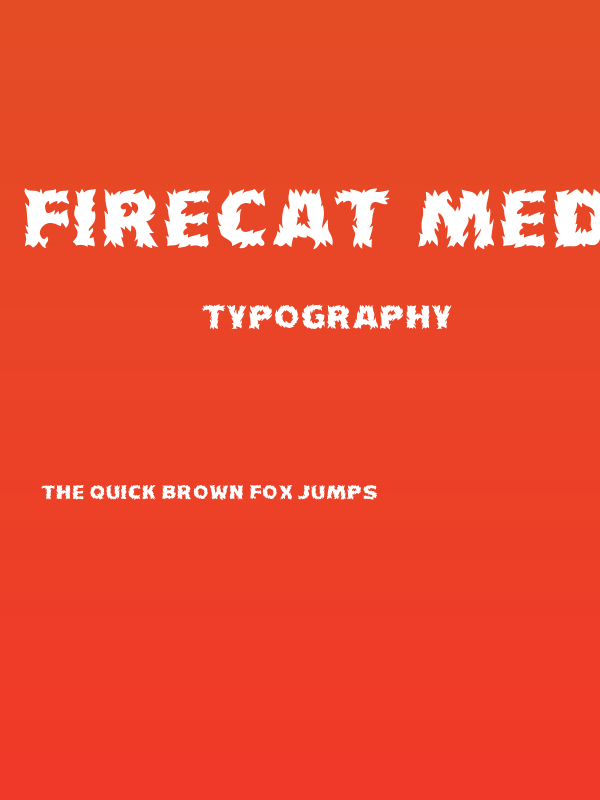 Firecat Medium Poster