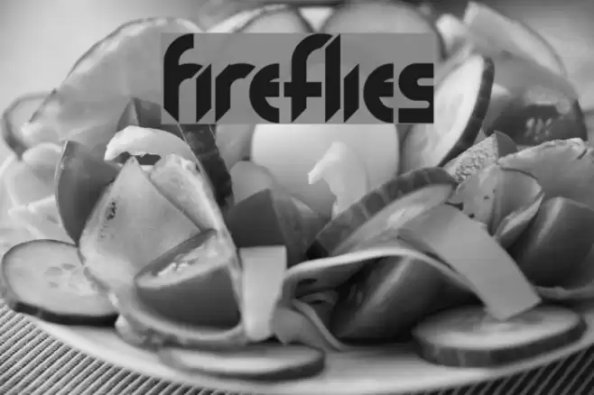 Fireflies Font examples