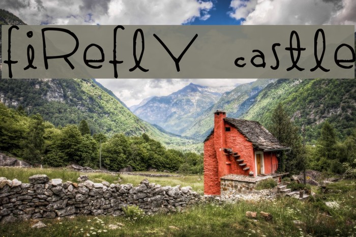 Firefly Castle Font examples