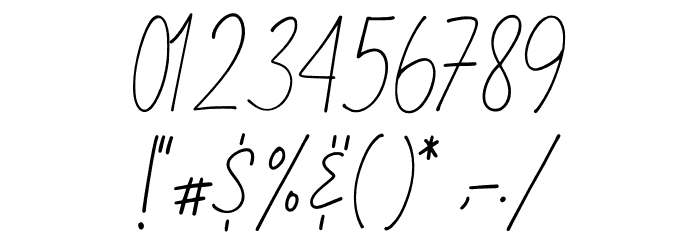 Fireheart Demo Font OTHER CHARS