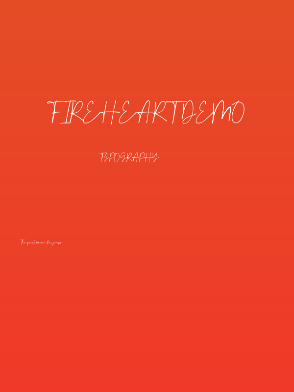 Fireheart Demo Poster