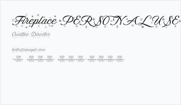 Fireplace PERSONAL USE ONLY Business Card