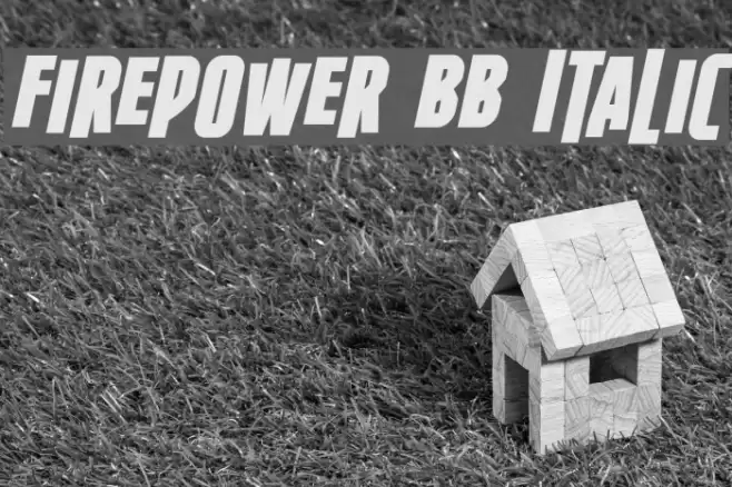 Firepower BB Italic Font examples