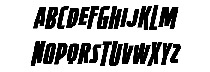 Firepower BB Italic Font LOWERCASE