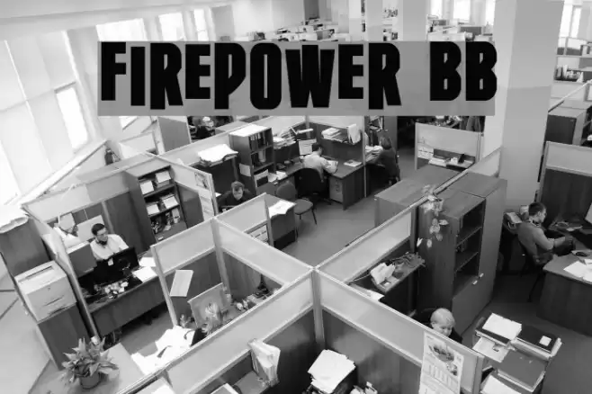 Firepower BB Font examples