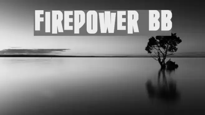 Firepower BB Font examples