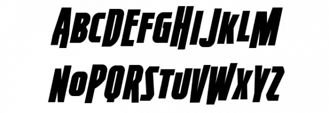 FirepowerBB-Italic Schriftart Groß