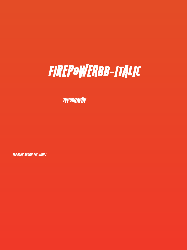 FirepowerBB-Italic Poster