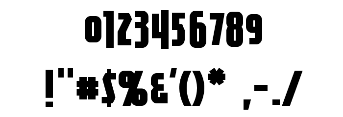 FirepowerBB Font OTHER CHARS
