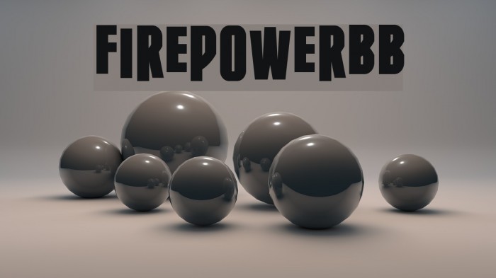 FirepowerBB Font examples