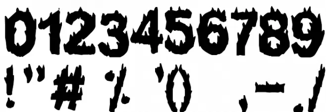 Firestarter Font OTHER CHARS