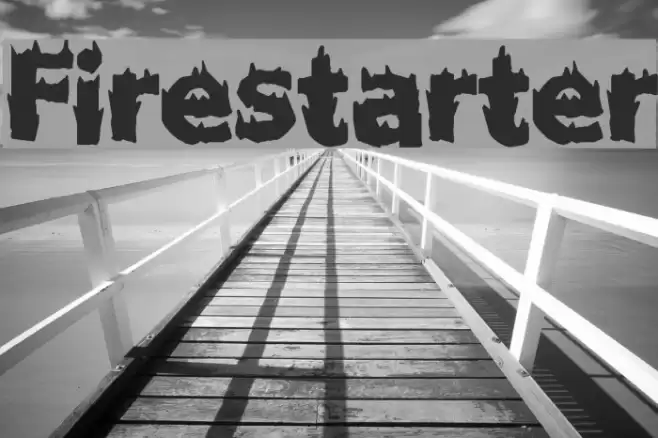 Firestarter Font examples