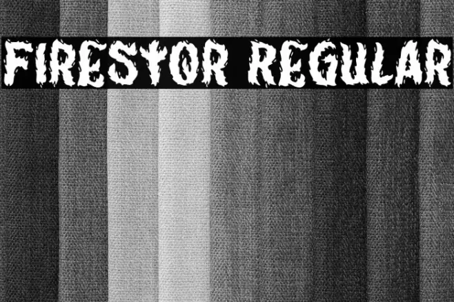 Firestor Regular Font examples