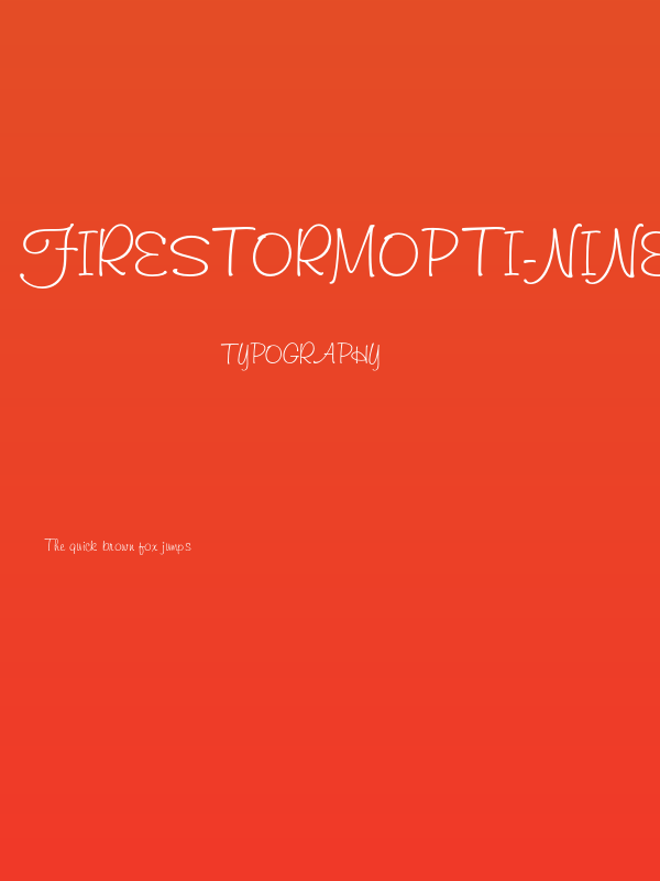 FirestormOpti-Nine Poster