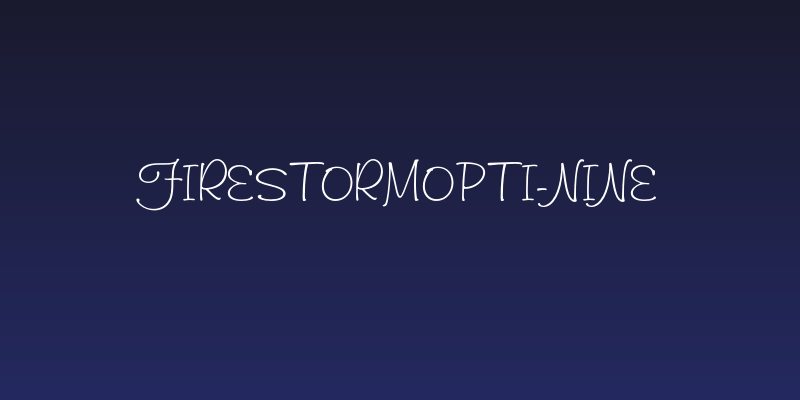 FirestormOpti-Nine Social Header