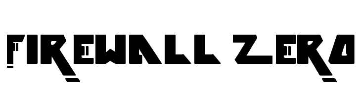 Firewall zero  font caratteri gratis