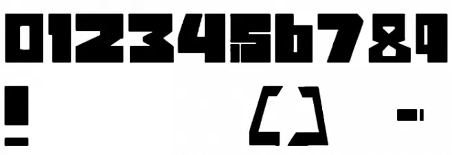 Firewall zero Font OTHER CHARS