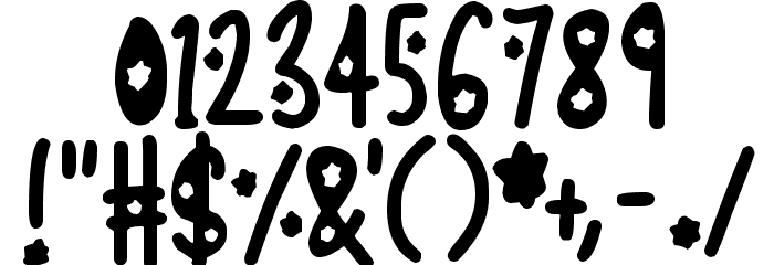 Fireworks Kid Font OTHER CHARS