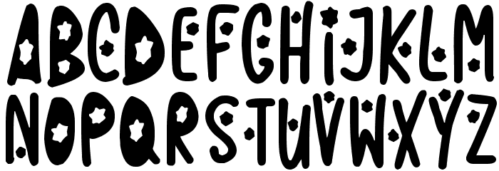 Fireworks Kid Font LOWERCASE