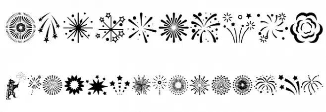 Fireworks फ़ॉन्ट अन्य घर का काम