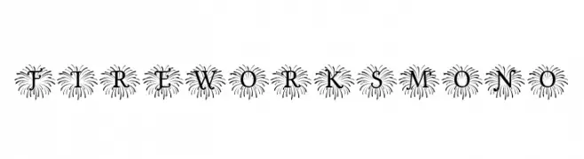 Fireworks_Mono  フリーフォントのダウンロード