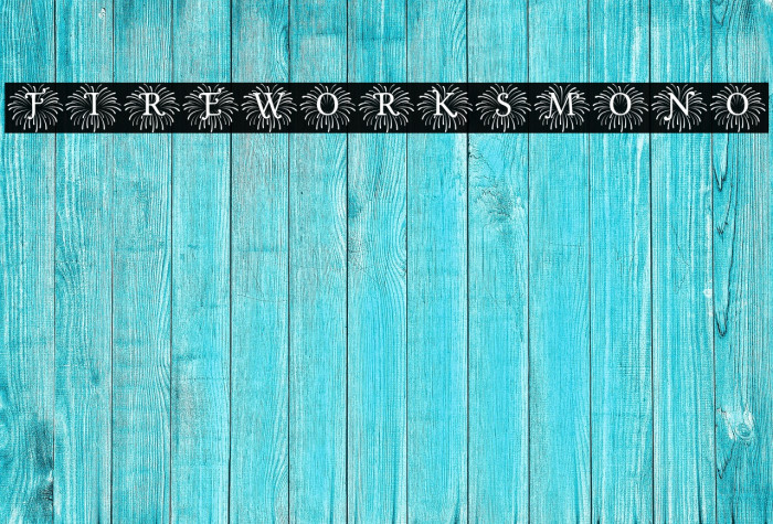 Fireworks_Mono Example 1