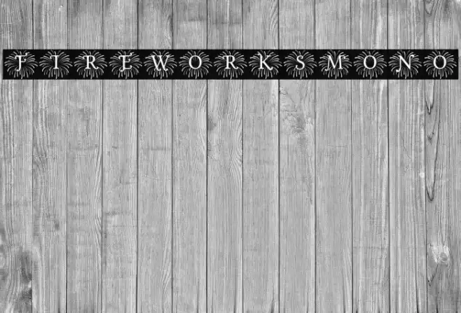 Fireworks_Mono Font examples