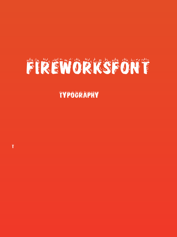 Fireworksfont Poster