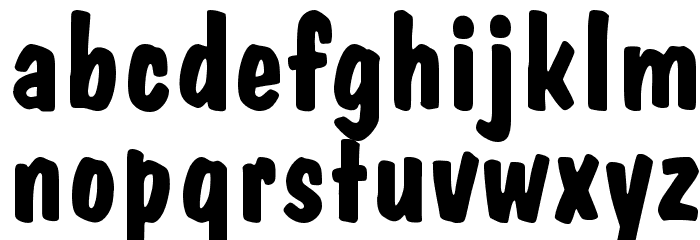 Firey Normal Font LOWERCASE