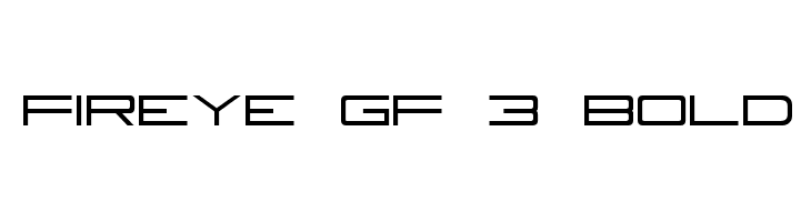 Fireye GF 3 Bold Font