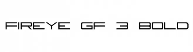 Fireye GF 3 Bold  Frei Schriftart Herunterladen