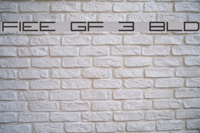 Fireye GF 3 Bold Font examples