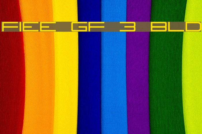 Fireye GF 3 Bold Font examples