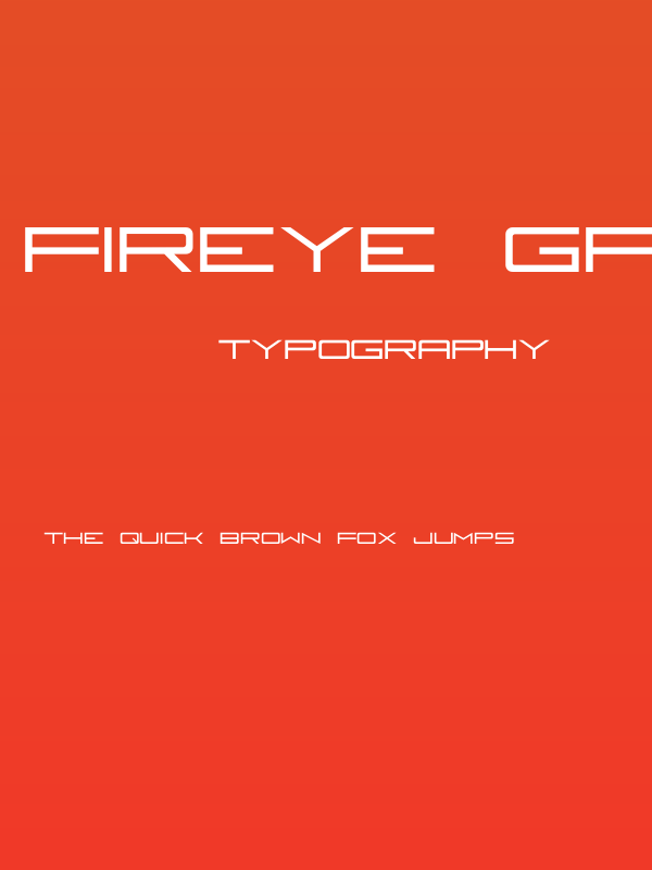 Fireye GF 3 Bold Poster