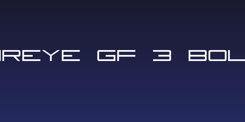 Fireye GF 3 Bold Social Header