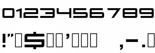 Fireye GF 3 Headline Condensed フォント その他の文字